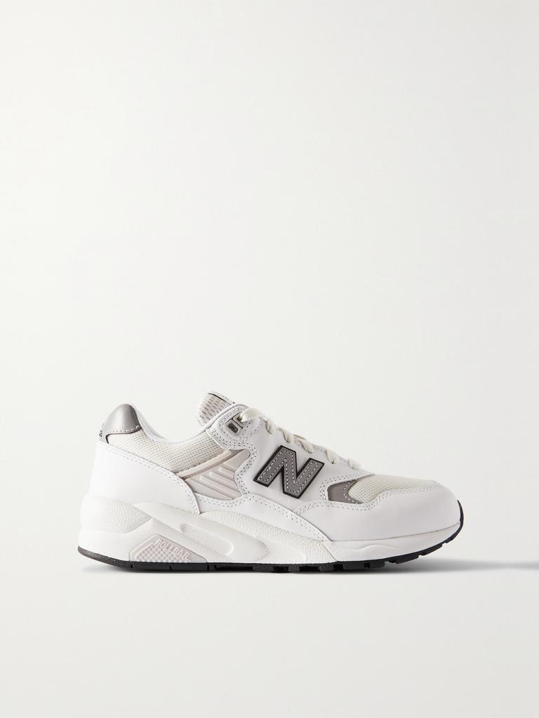 New Balance 580 橡胶边饰皮革网眼运动鞋  - US8