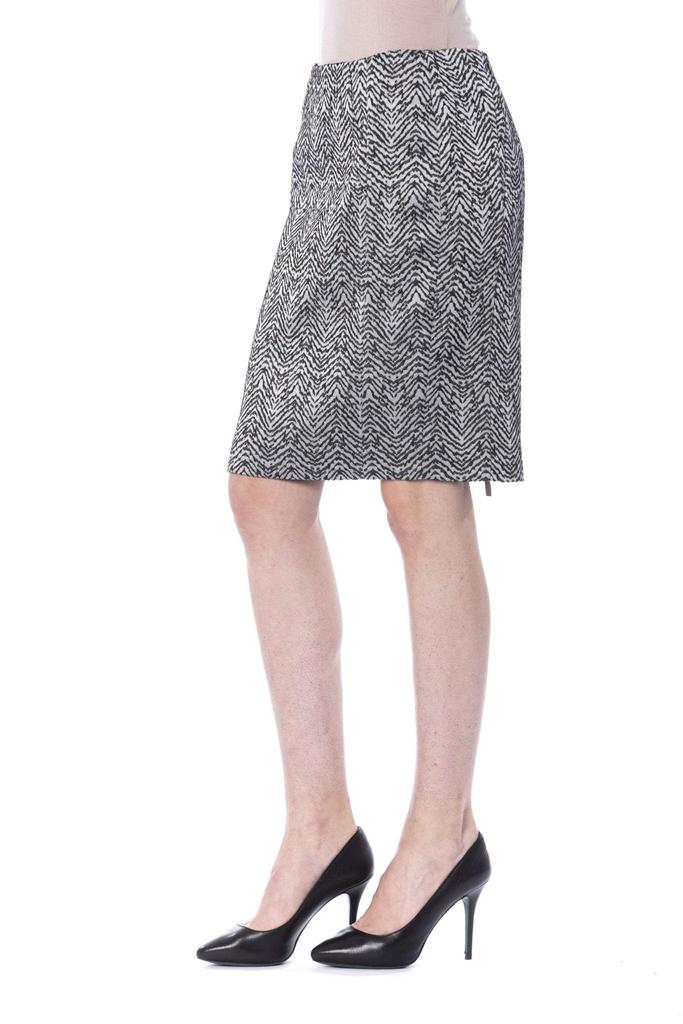 BYBLOS BYBLOS Black/White Viscose Skirt