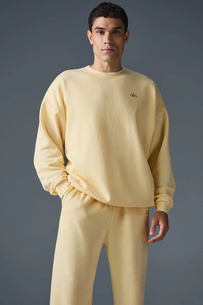 Alo Accolade Crew Neck Pullover - Lemon Ice 1