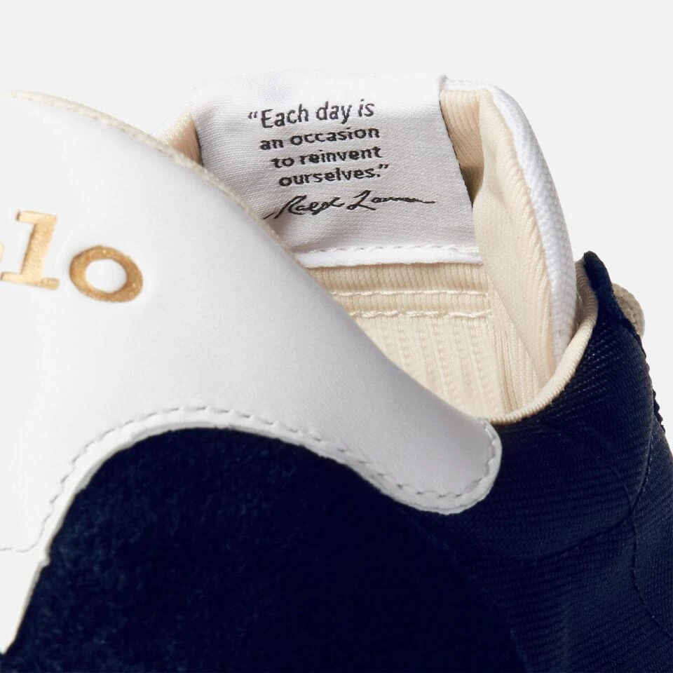 Ralph Lauren POLO RALPH LAUREN TRAIN 89 SUEDE, MESH AND FAUX LEATHER TRAINERS 5