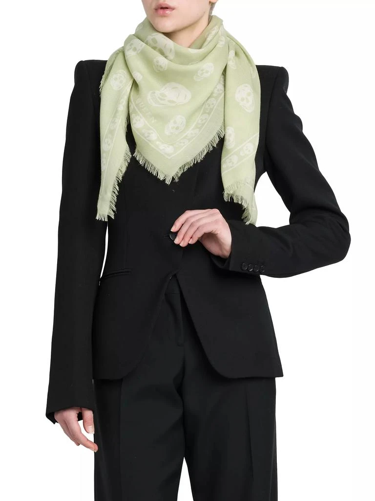 Alexander McQueen Skull Wool Scarf 1