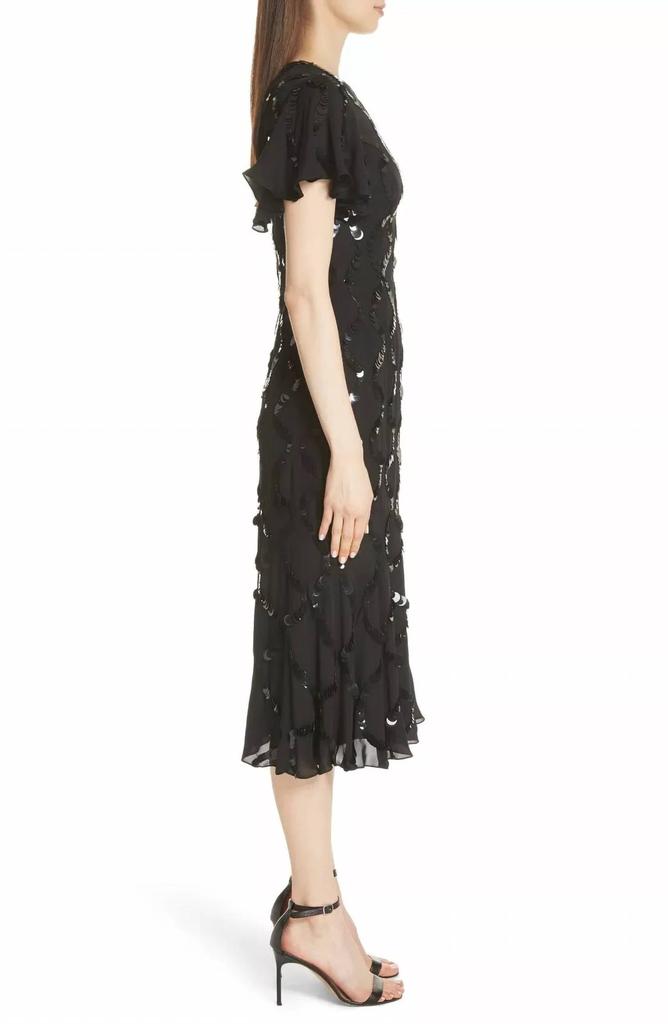 Sachin & Babi Sachin & Babi - Sophia Sequin Silk A Line Flare Dress