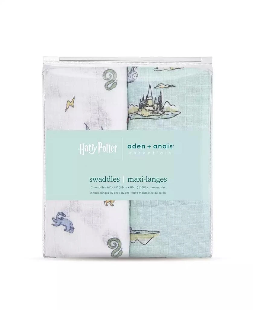 aden + anais Baby Boys Printed Harry Potter Swaddle Blankets, Pack of 2 3