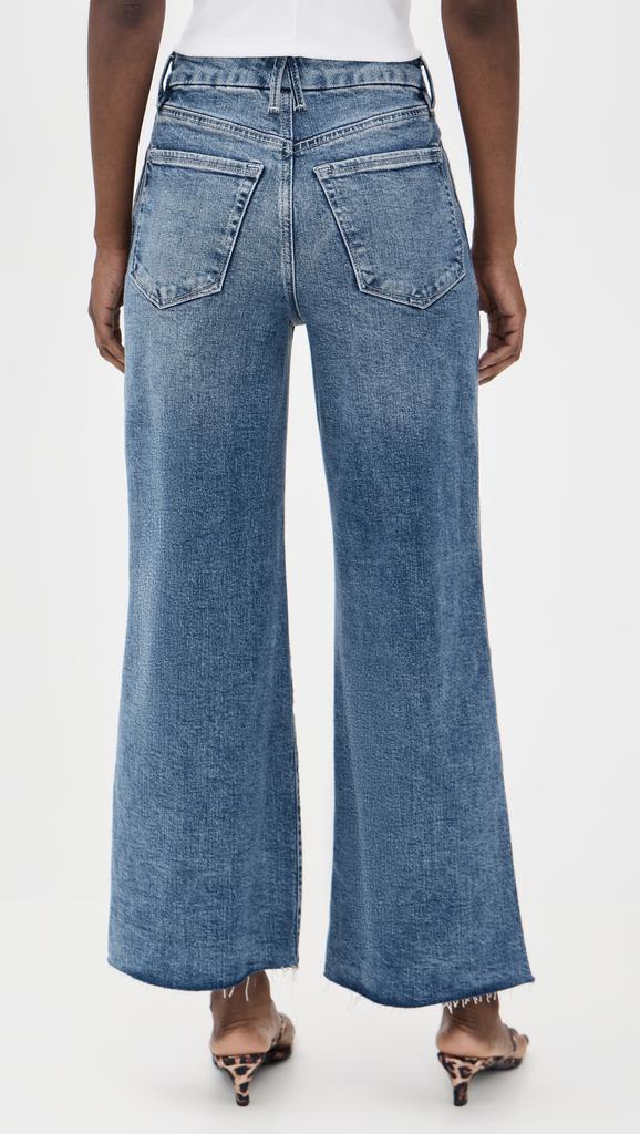 Good American Good Skate Wide Cropped Jeans