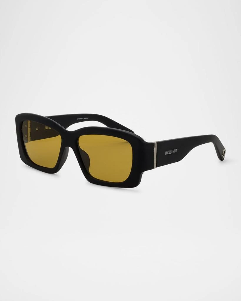 Jacquemus Croisière Rectangle Acetate Sunglasses 2