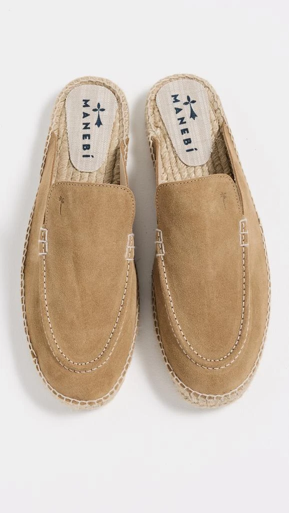 Manebi Suede Traveler Mule Espadrilles 3