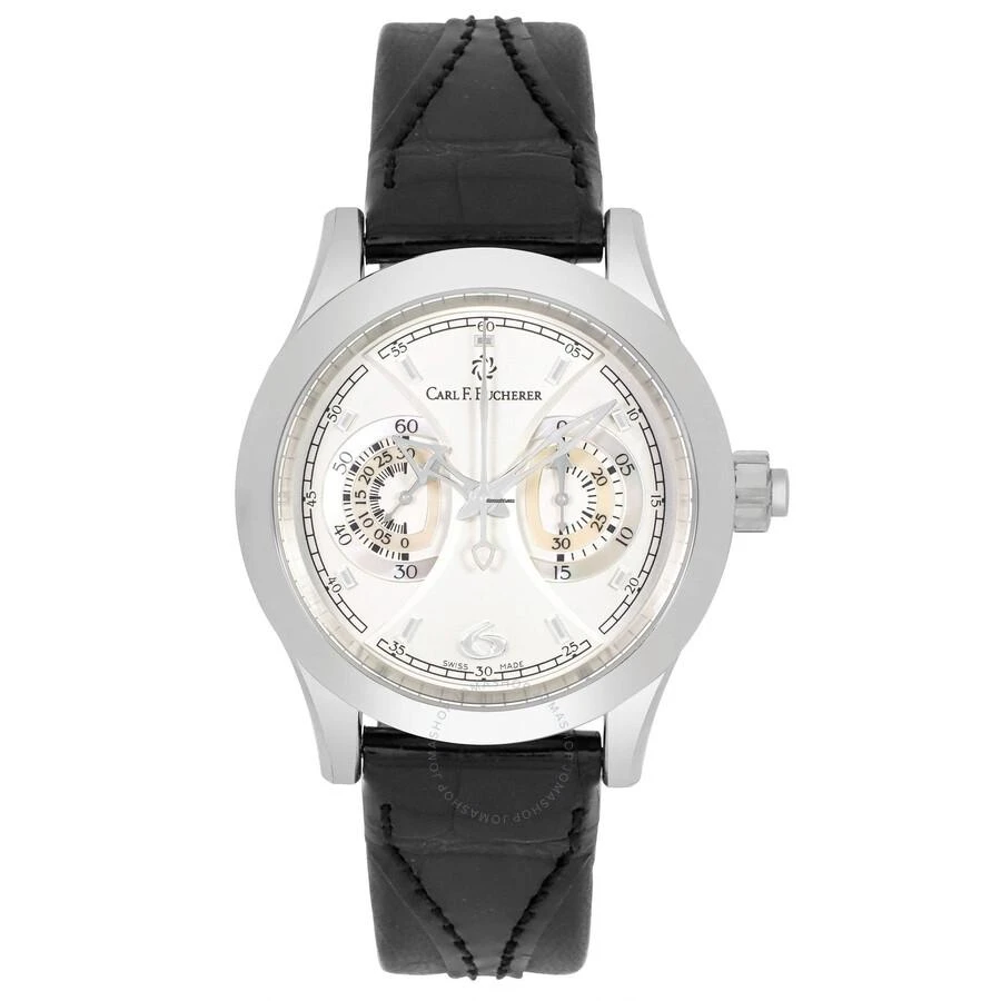 Carl F. Bucherer Manero Chronograph Hand Wind White Dial Unisex Watch 00.10904.08.16.01 1