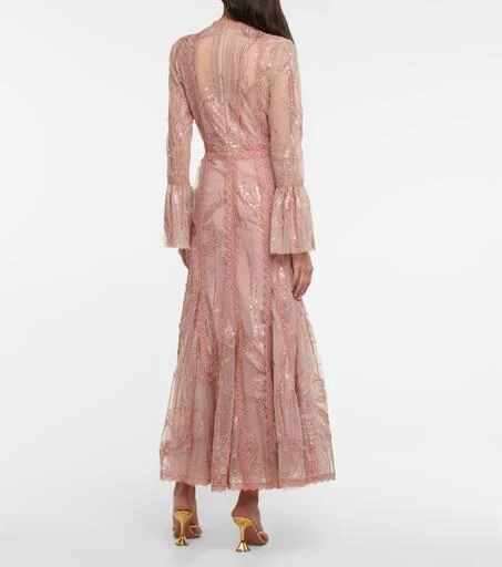 Costarellos Embellished tulle dress 3