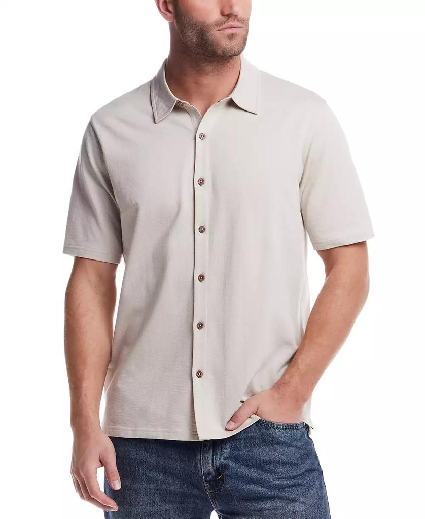 Weatherproof Vintage Men's Twill Short-Sleeve Button Shirt