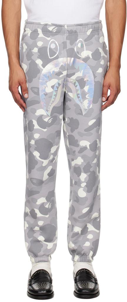 BAPE Gray City Camo Shark Sweatpants XL WAIST US 38 Pants Free Shipping BeyondStyle