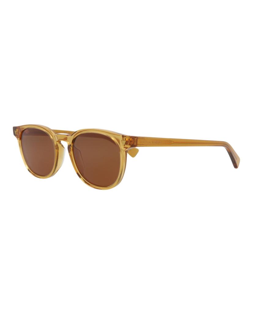 Bottega Veneta Round-Frame Recycled Acetate Sunglasses