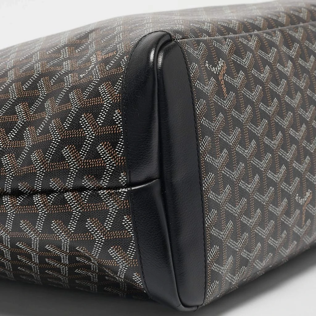 Goyard Goyard Black Goyardine Coated Canvas and Leather Artois MM Tote 12