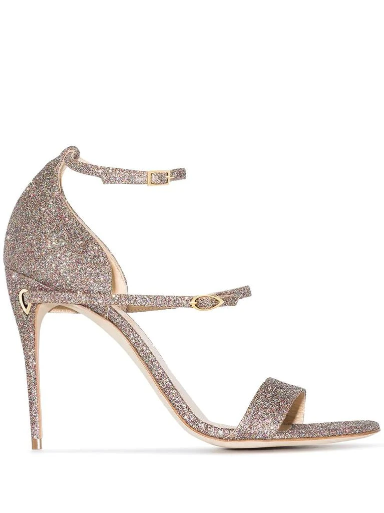 Jennifer Chamandi glitter Rolando 105mm sandals - women 1