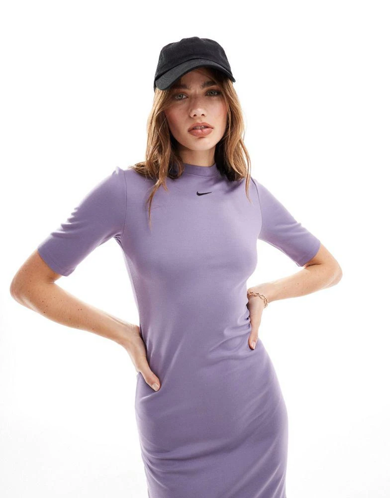 NIKE Nike Essentials midi dress in purple 3