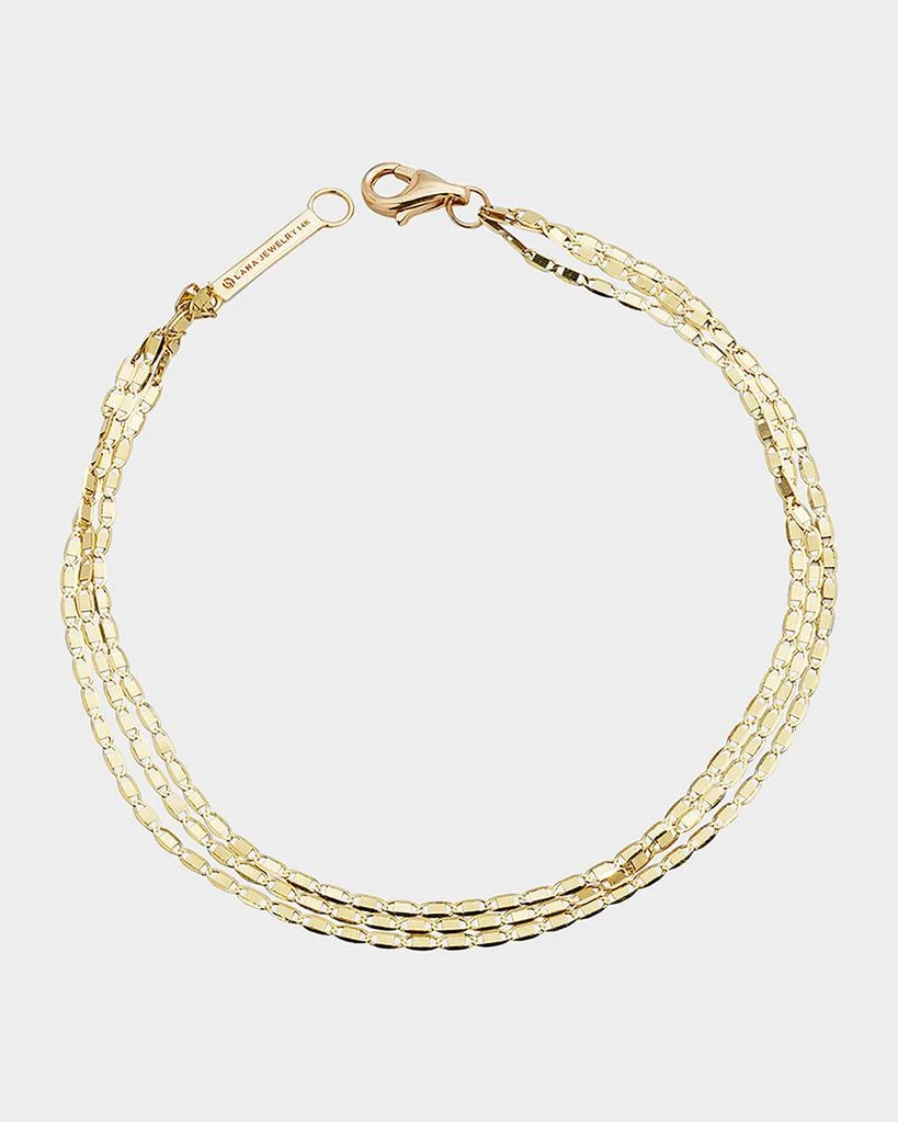 LANA 14K Gold Malibu 3-Strand Bracelet