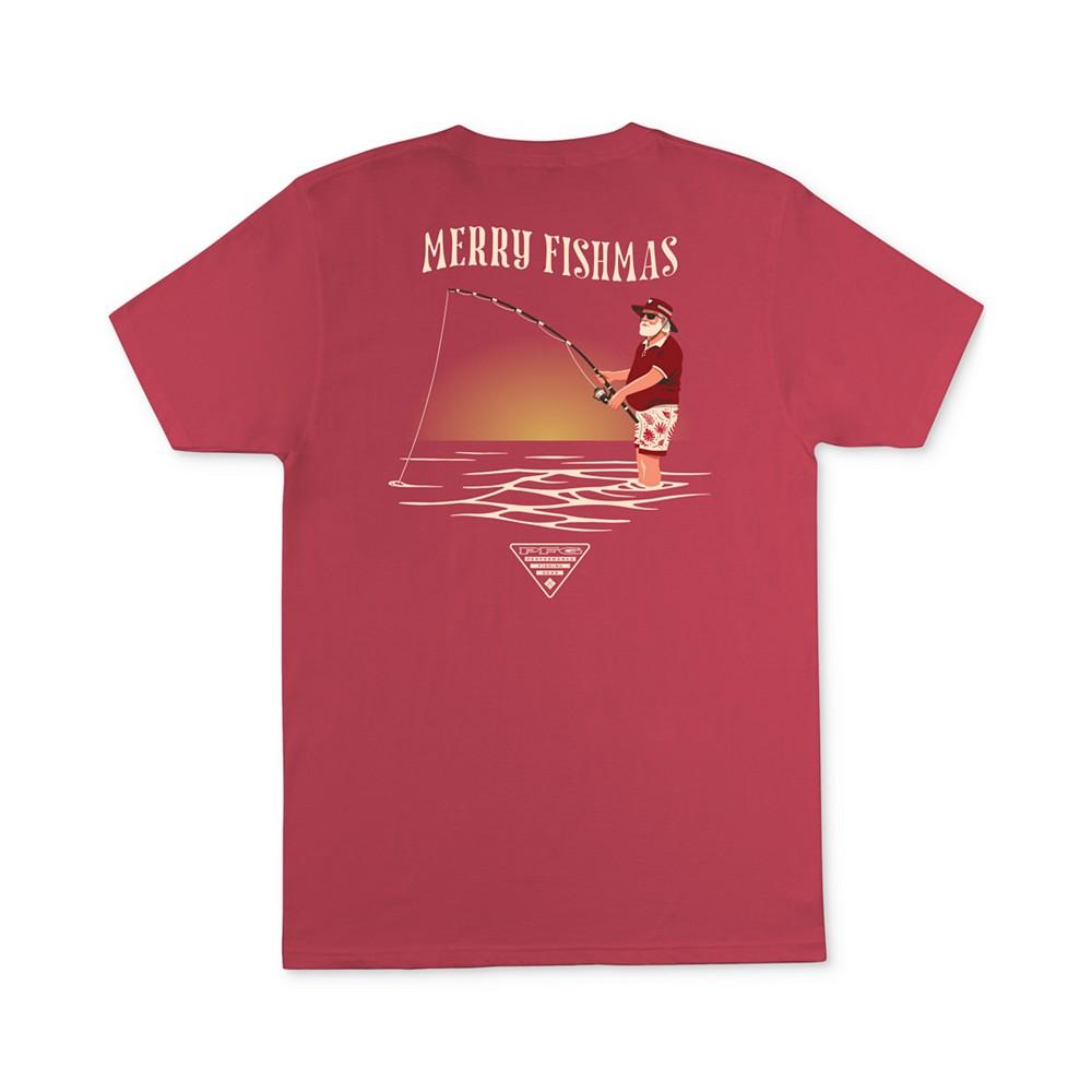 Columbia Men's Merry Fishmas PFG Santa Graphic T-Shirt