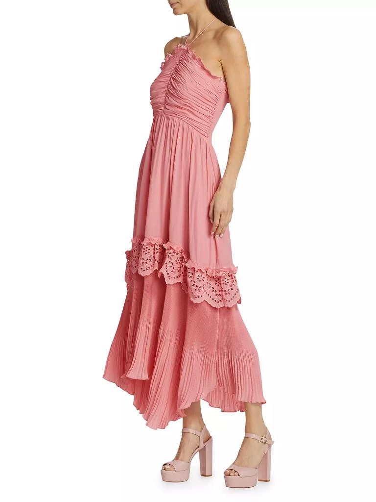 Ramy Brook Dulce Pleated Halter Maxi Dress 4