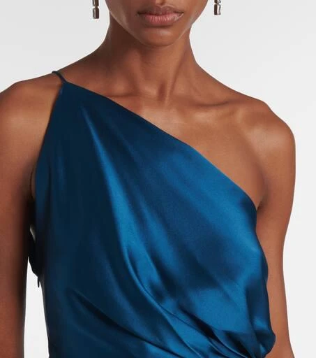 The Sei Gathered silk satin top 4