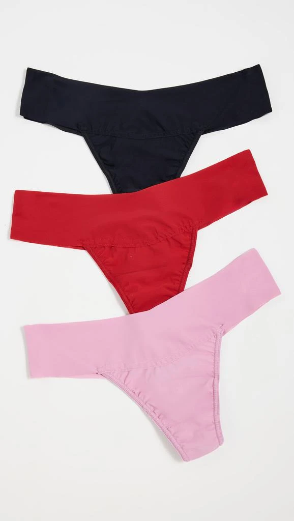 Hanky Panky Breathe Natural Rise Thong 3 Pack 1