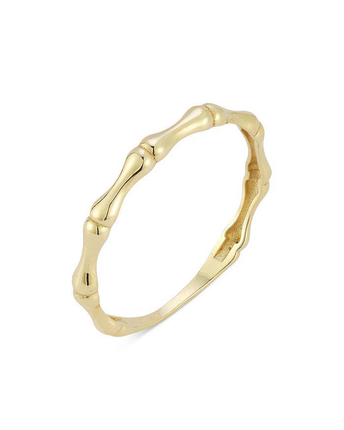 Moon & Meadow 14K Yellow Gold Bamboo Band Ring - Exclusive