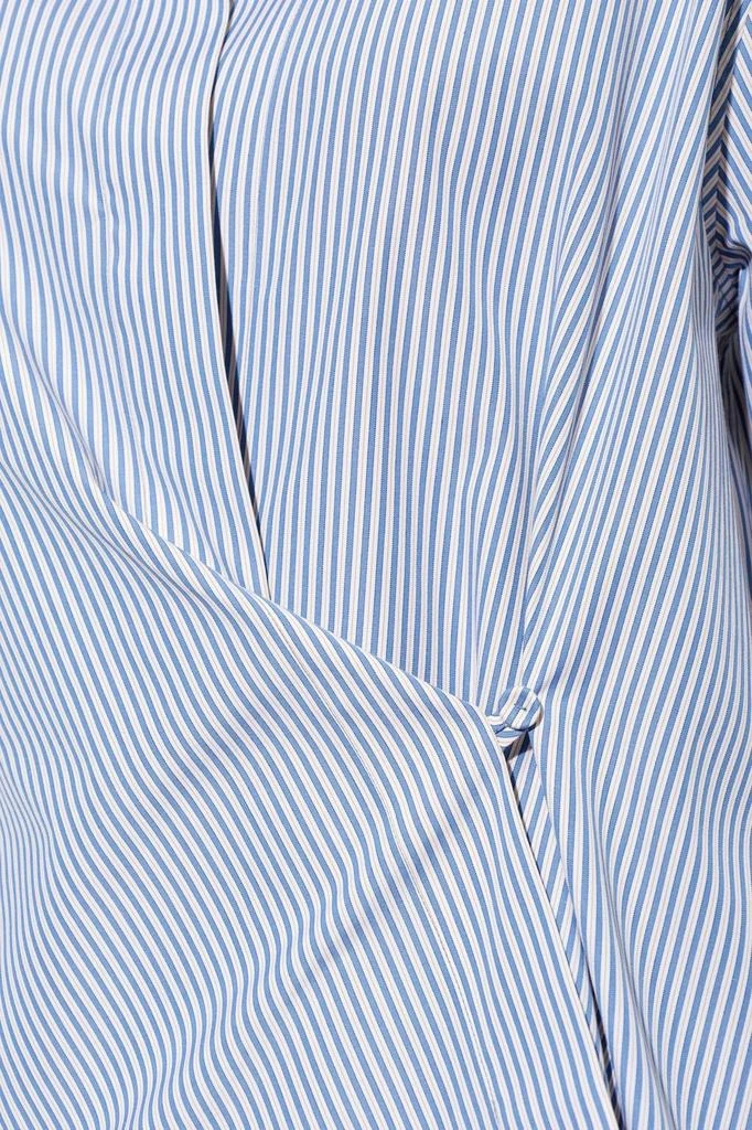 Fendi Fendi Striped Long-Sleeved Asymmetric Shirt 4