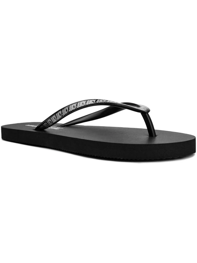 Juicy Couture Savor Womens Slip-On Signature Flip-Flops 1