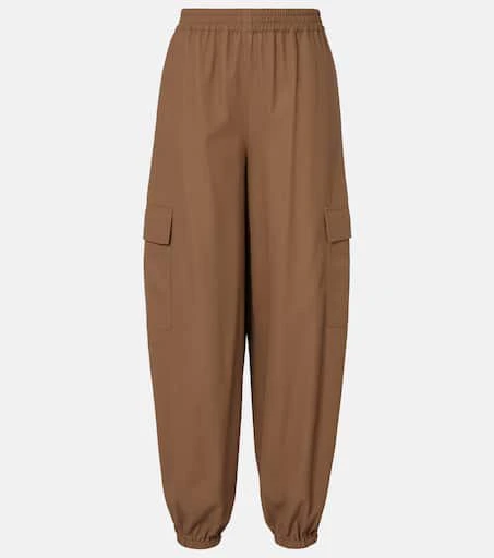Max Mara Glauco cotton twill tapered pants 1