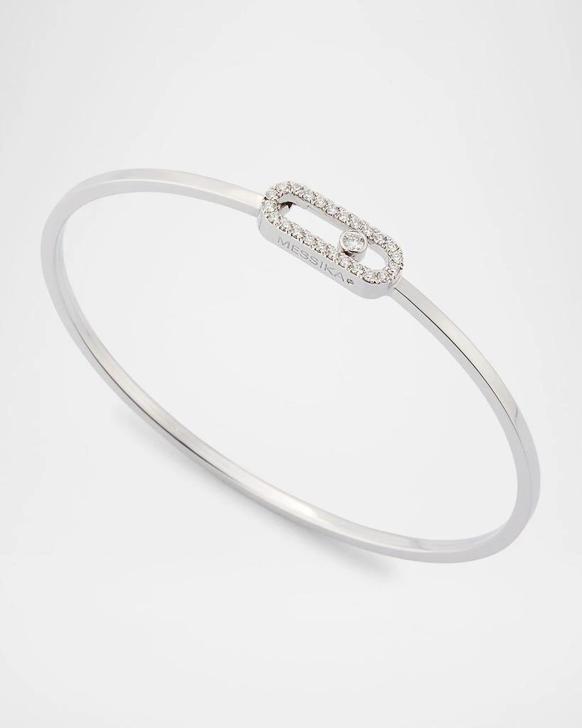 Messika MOVE UNO 18K WHITE GOLD FLEX DIAMOND PAVE BRACELET 3