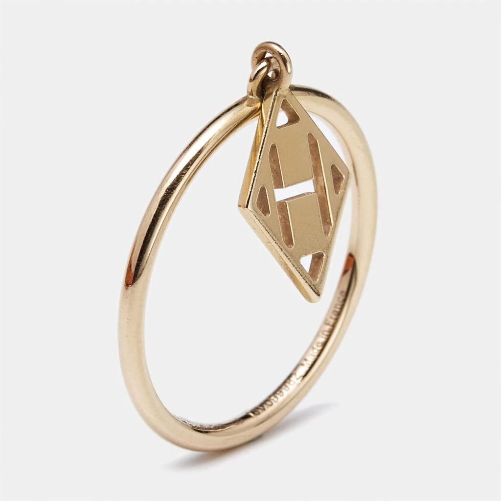 Hermes Hermès Gambade 18k Rose Gold Ring Size 55 1