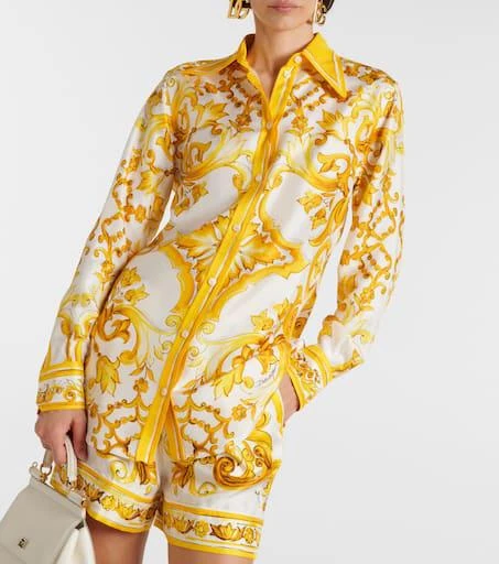 Dolce 
Gabbana Majolica silk twill shirt 6