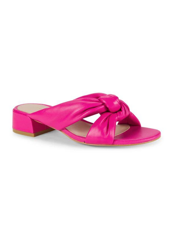Stuart Weitzman Playa 35MM Leather Knot Sandals 2
