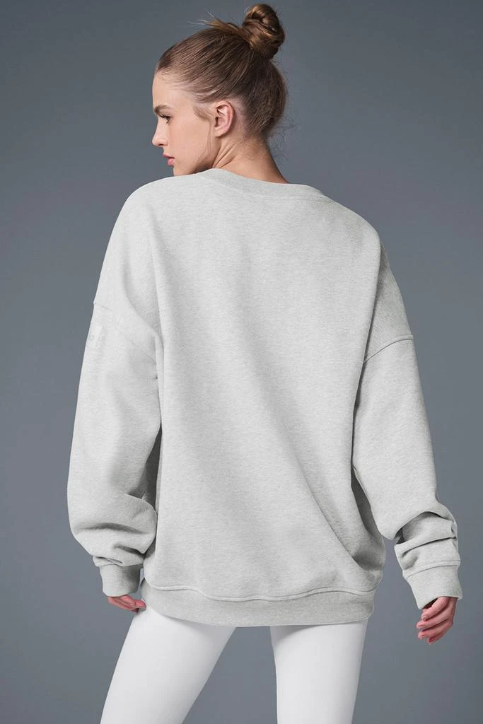 Alo Renown Heavy Weight Crew Neck Pullover - Athletic Heather Grey 2