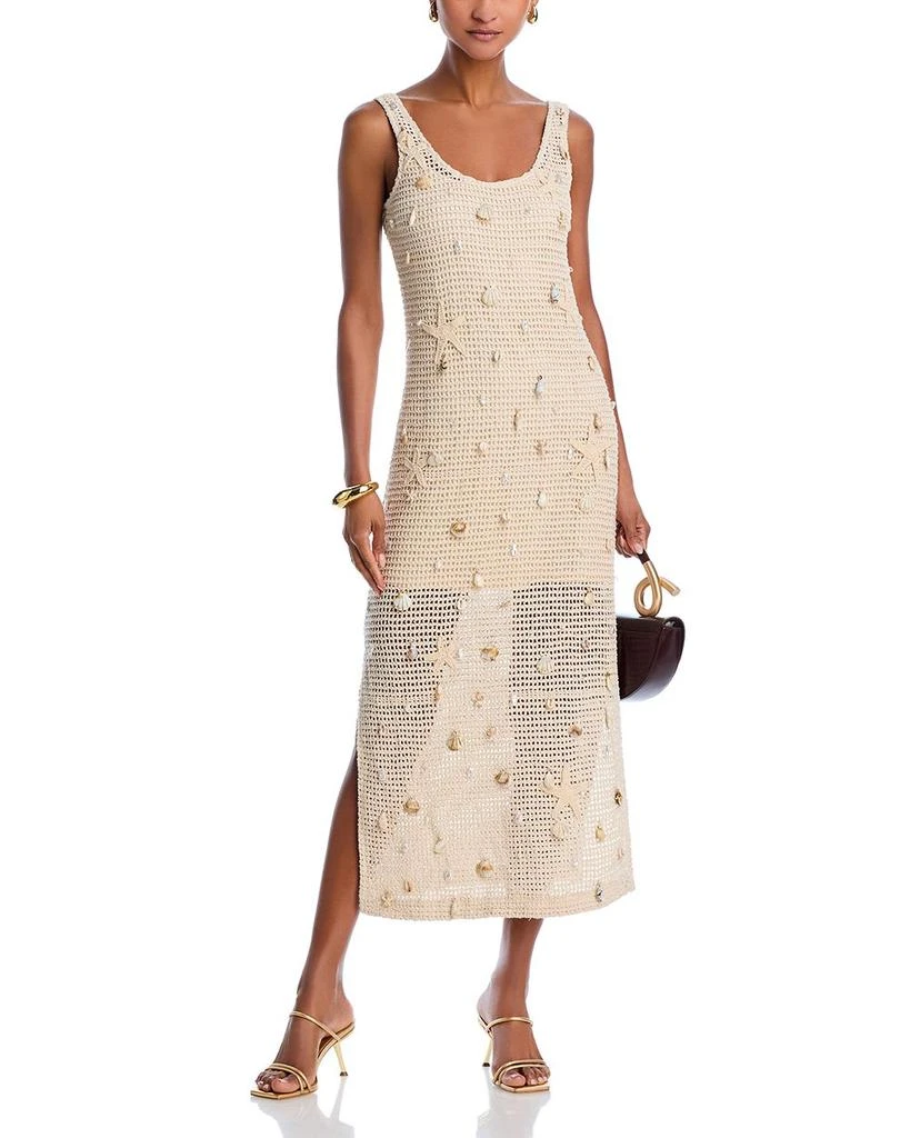 AQUA Crochet Sleeveless Maxi Dress - Exclusive 1
