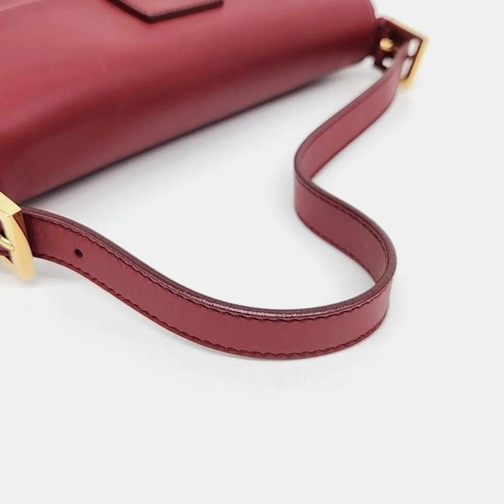 Fendi Fendi Red Leather Baguette Top Handle Bag 4