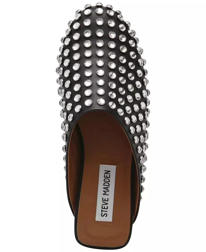 Steve Madden Women's Glimmer Embellished Slide Mule Clogs 4