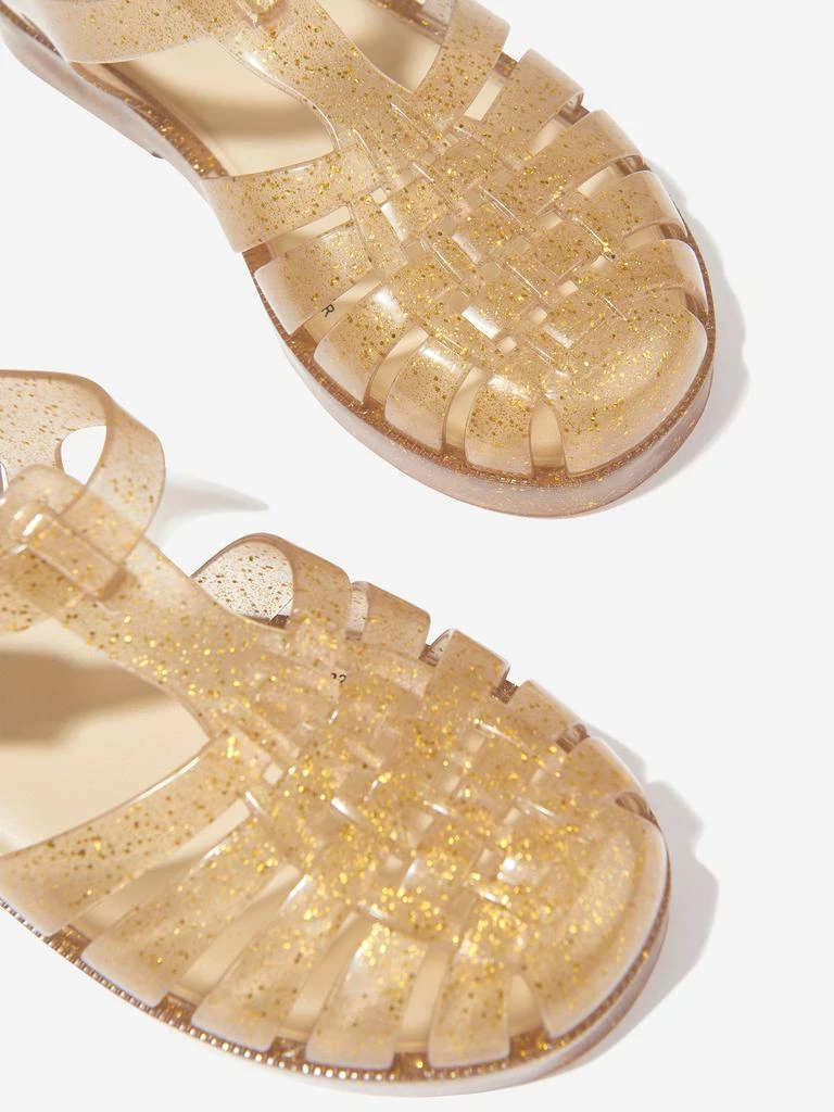 Mini Melissa Mini Melissa Girls Possession Shiny Sandals in Gold 3