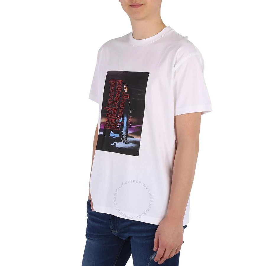 Burberry Men's Optic White Photo Print Cotton T-Shirt 3