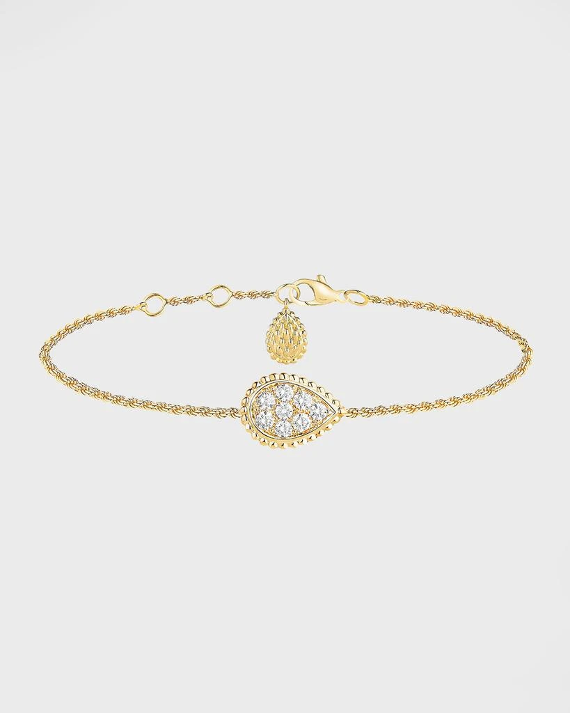 Boucheron Serpent Boheme 18K Yellow Gold Diamond Bracelet
