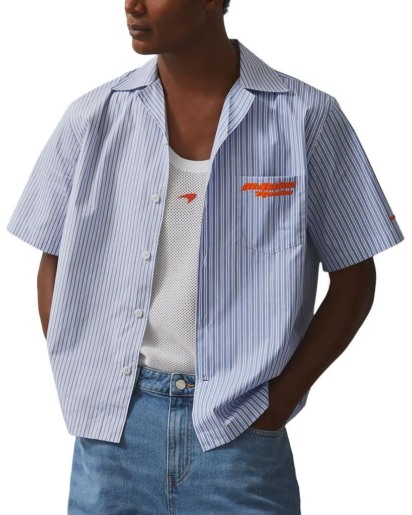 REISS Short Sleeve Poplin Camp Shirt 1