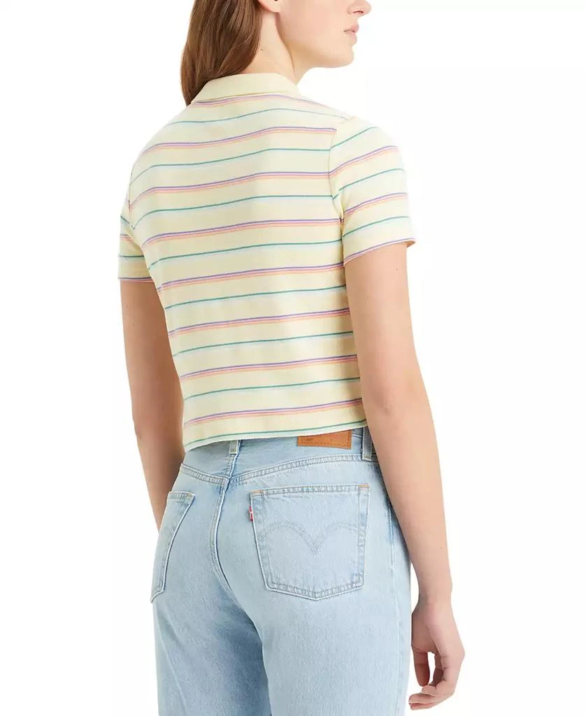 Levi's Women's Suki Cotton Stripe-Print Button-Front Polo Shirt 2
