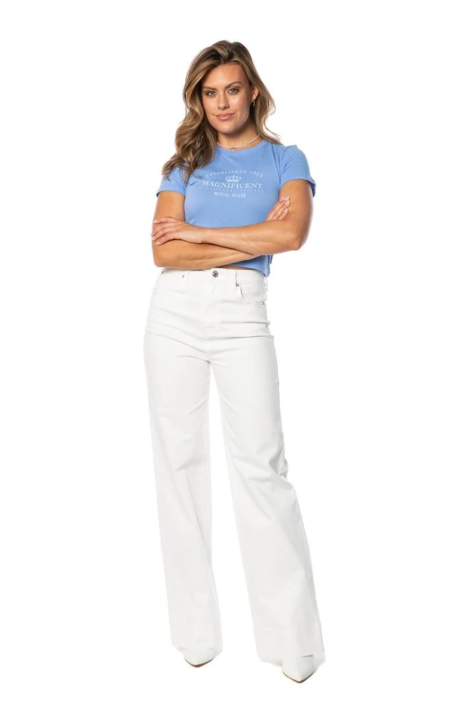 Juicy Couture Wide Cuff Wide Leg High Rise Jeans 7