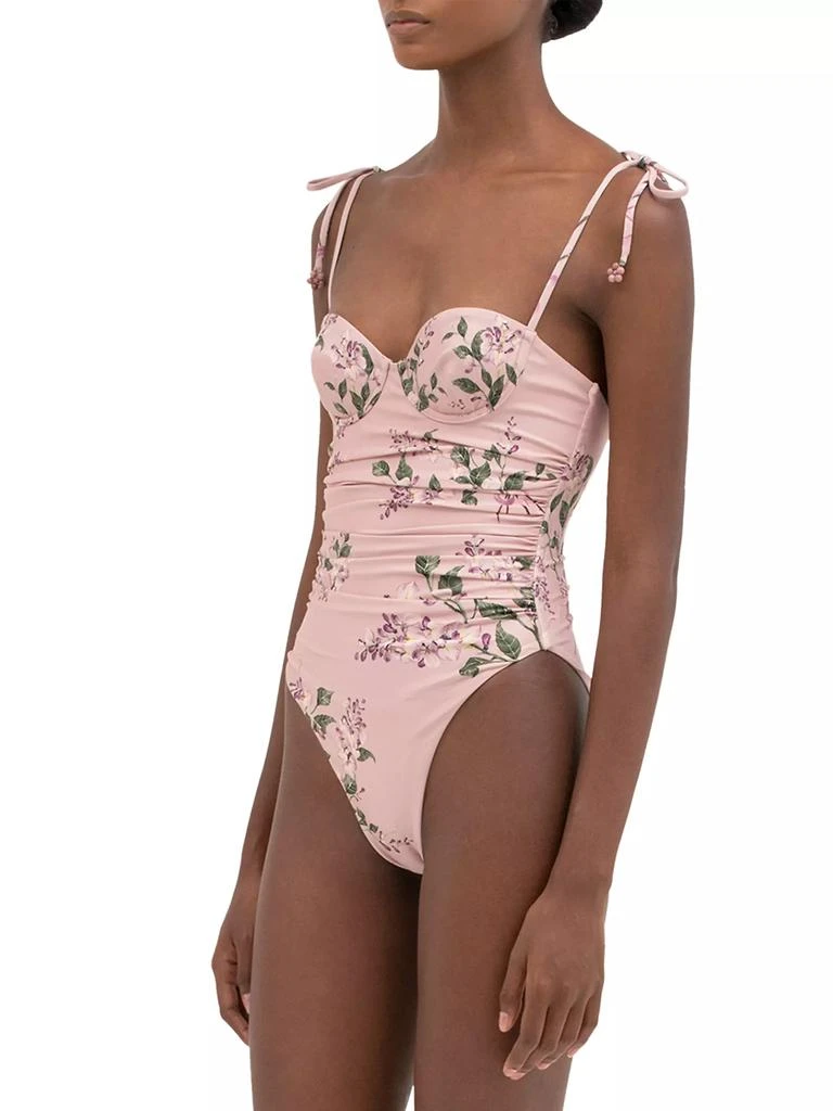 Agua by Agua Bendita Rabano Wisteria One-Piece Swimsuit 4