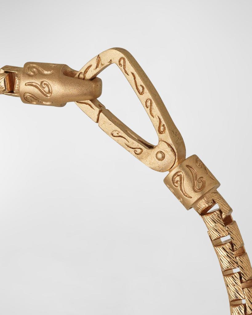Marco Dal Maso Men's Ulysses Box Chain Bracelet, Gold