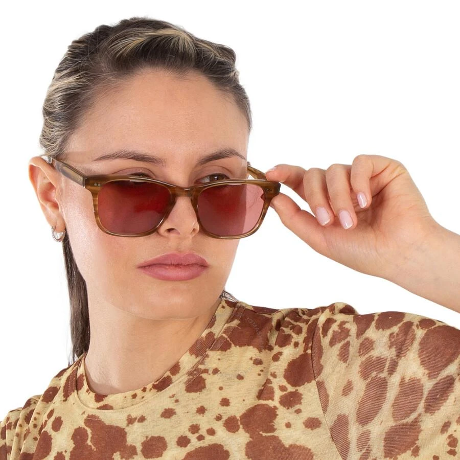 GARRETT LEIGHT TORREY SUN Lilac Square Sunglasses 2148 PAT/LI 51 2