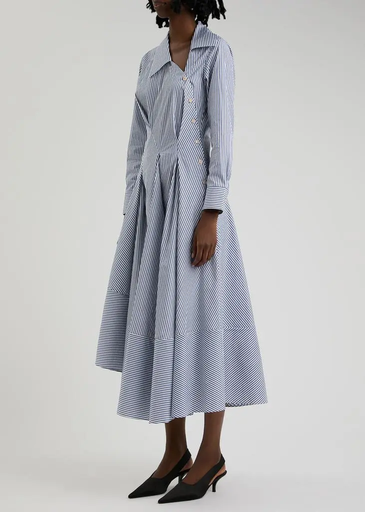 PALMER//HARDING Hold Close cotton-poplin midi shirt dress 2
