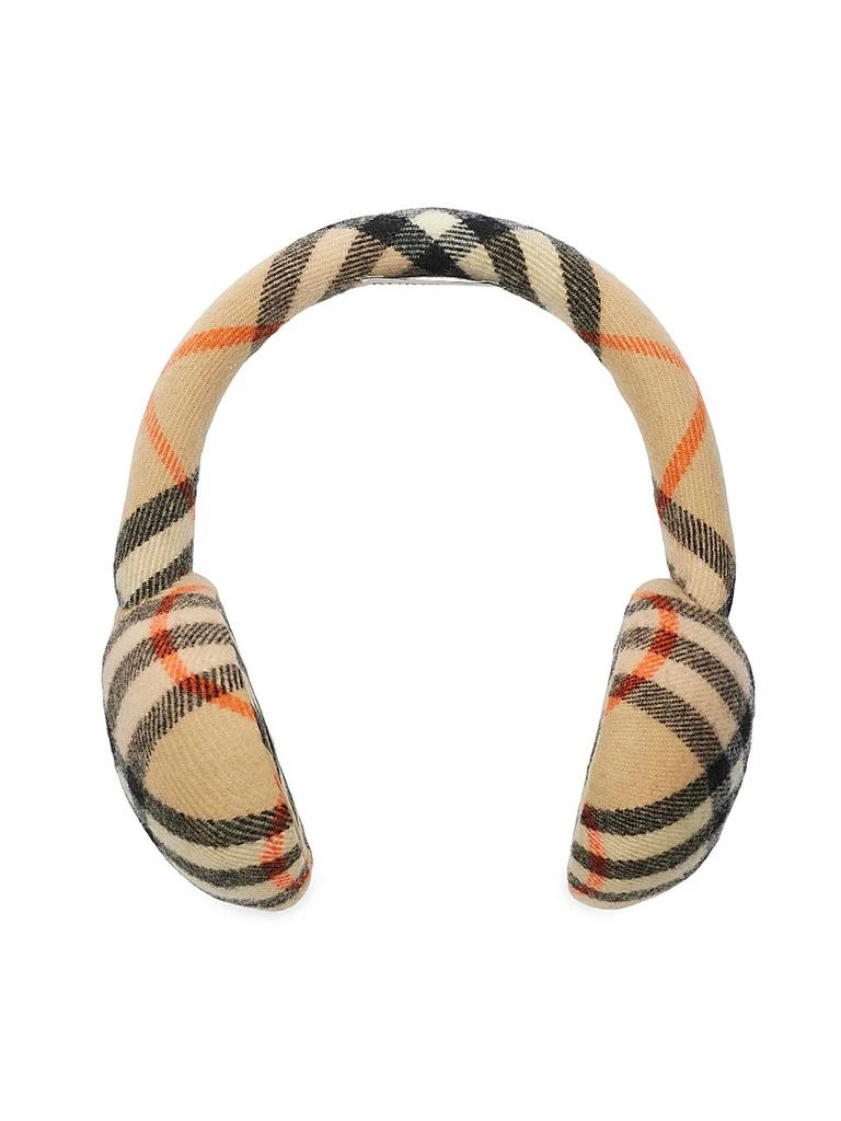 Burberry Check Wool Earmuffs 1