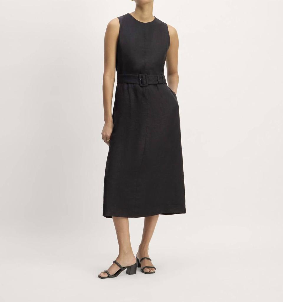 Everlane Everlane - Linen Belted Midi Dress