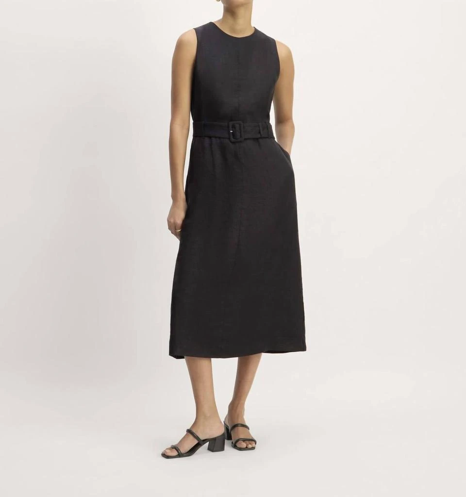 Everlane Everlane - Linen Belted Midi Dress 1