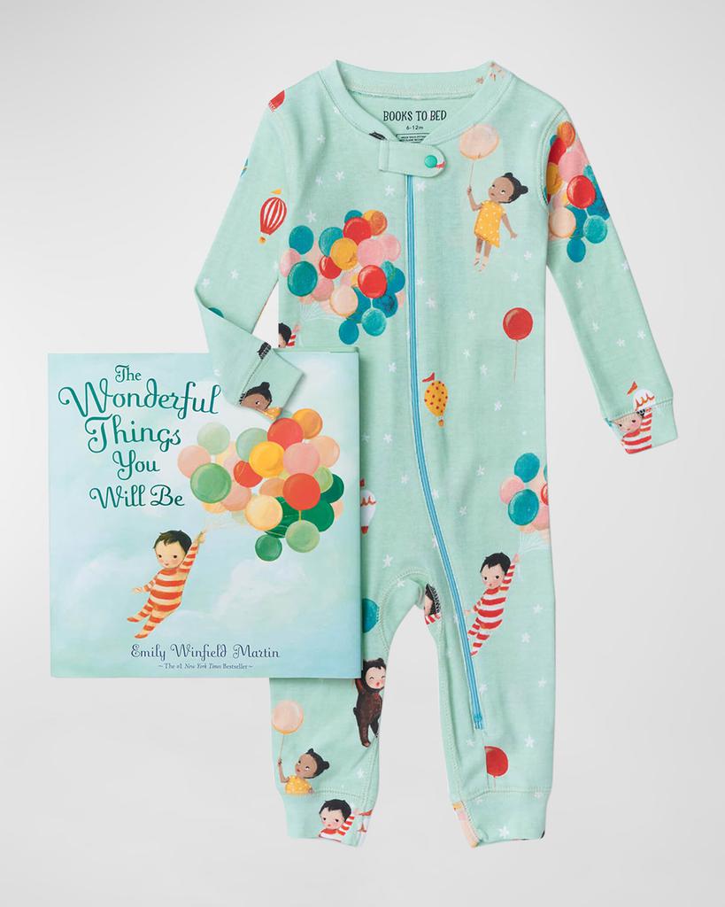 Books To Bed Kid's The Wonderful Things You Will Be Printed Pajama Set, Size 6M-24M