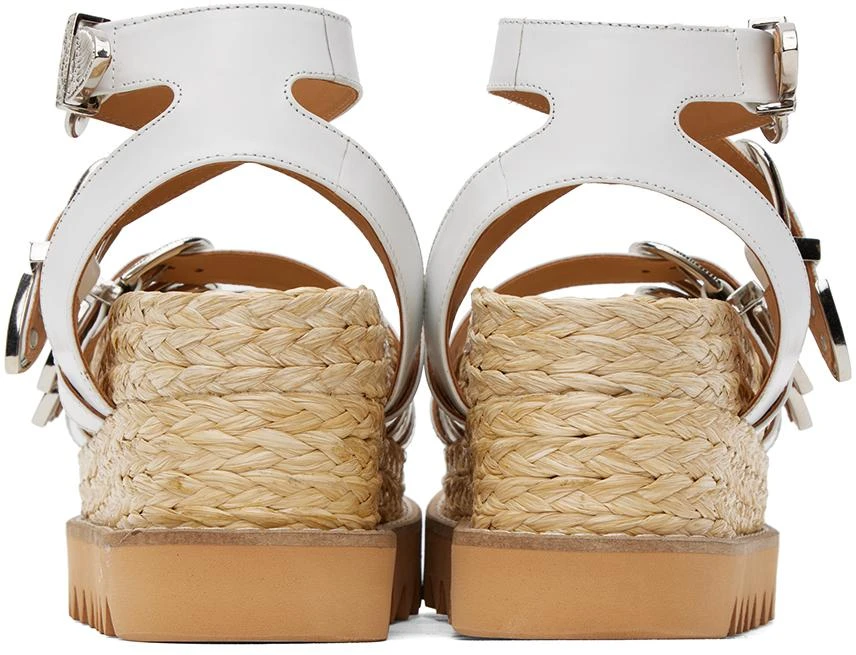 Toga Pulla White Pin-Buckle Platform Sandals 2